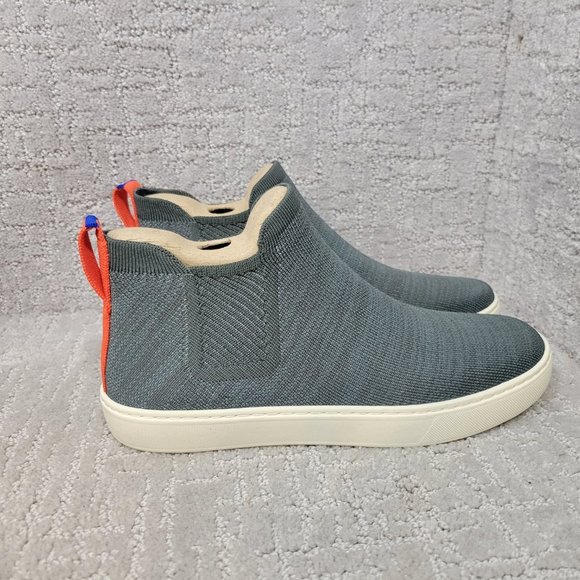 ROTHY'S The Chelsea Women's Size US 9 Melange Gray Round Toe Pull On Ankle Boots - Picture 4 of 10